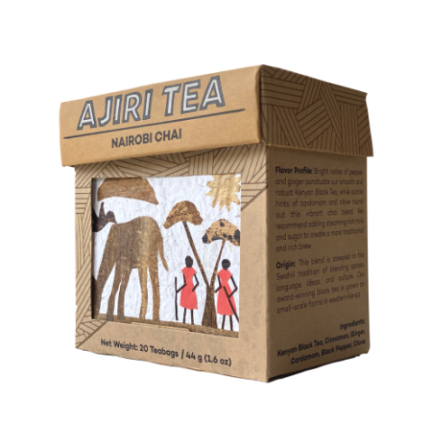 Kenyan Black Tea. Nairobi Chai. Ajiri Tea. Kenyan Black Tea with Spices. Ajiri Tea
